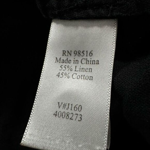 Coldwater Creek Women’s Petite Size Large Button Up Shirt Linen Blend Casual - Picture 7 of 10